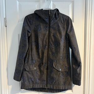 Lole Dark Gray Floral Rain Jacket